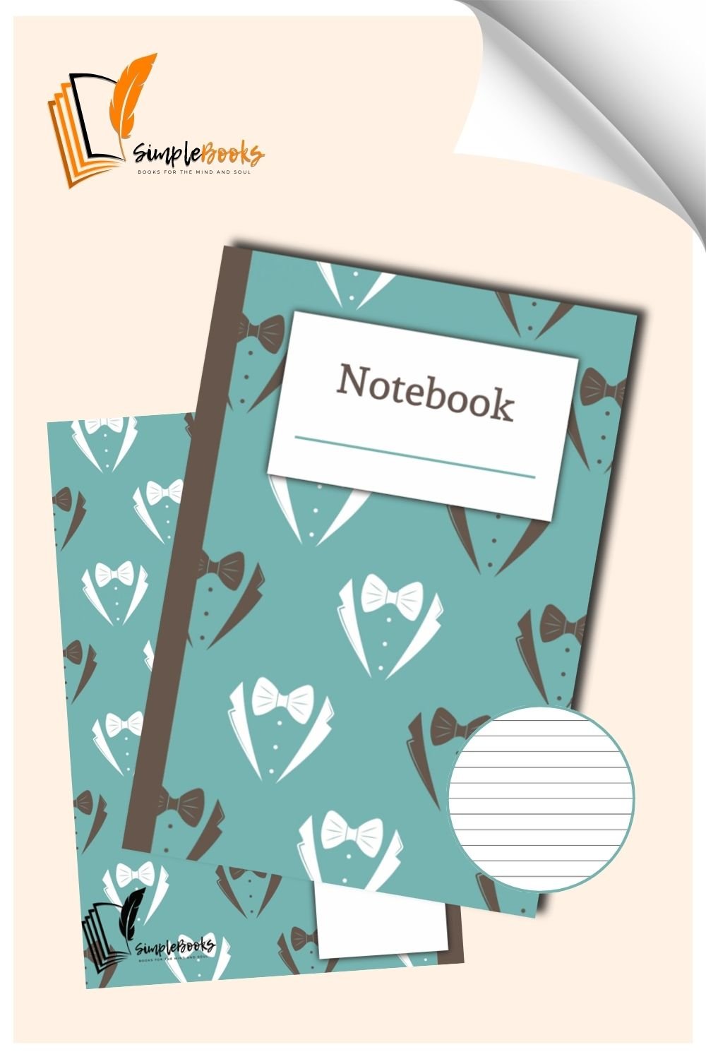 Green Bowtie Theme Notebook_Simplebooks