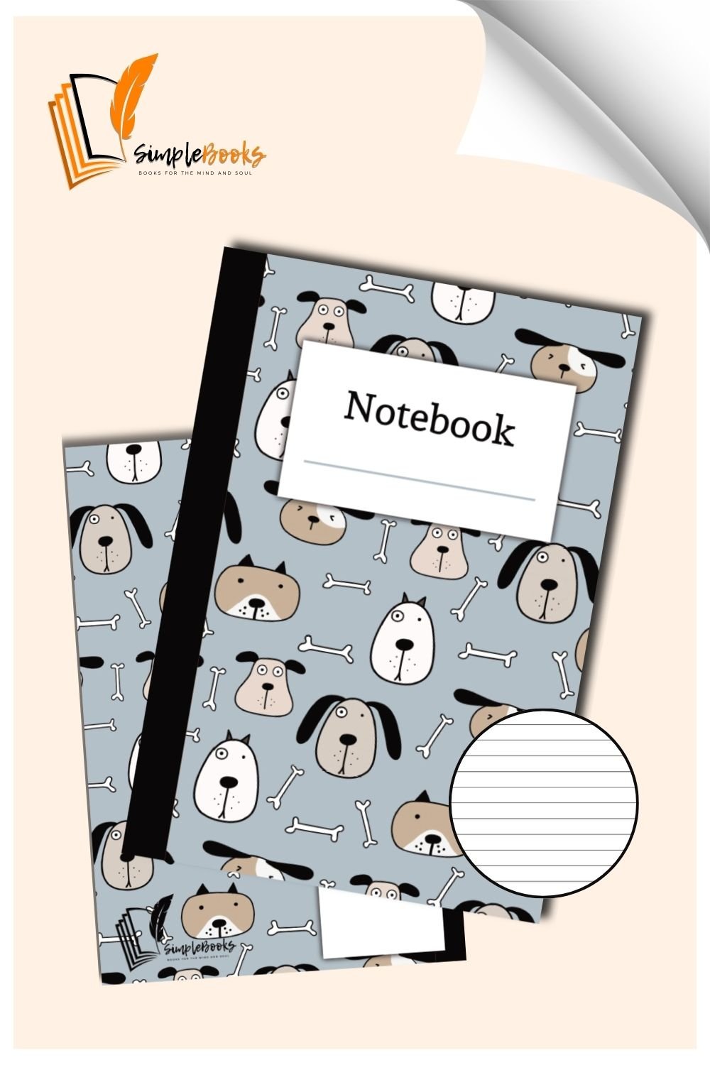 Grey Dog Notebook_SimpleBooks