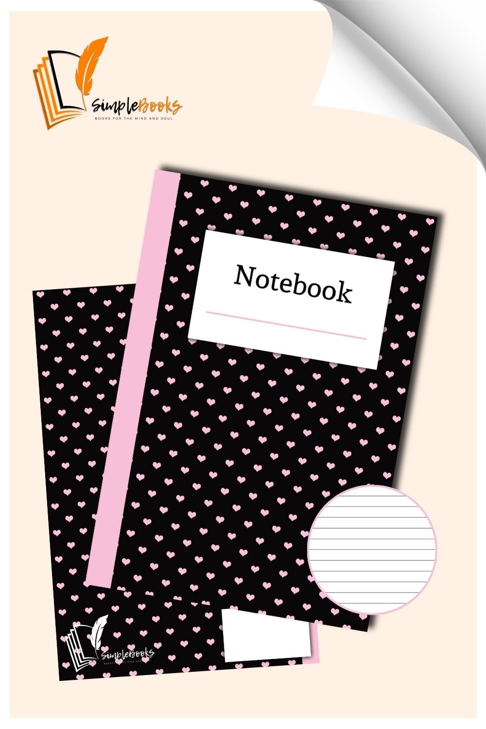 Pink-Hearts-Black-Notebook_Simplebooks