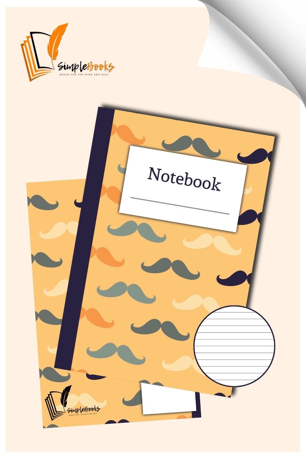 Yellow Mustache Notebook_Simplebooks